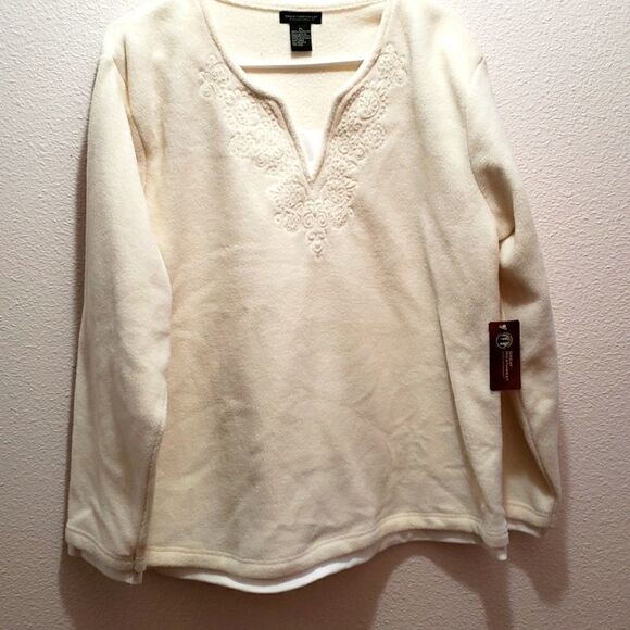 Great northwest fleece top, winter white, XL, NWT - Picture 1 of 5